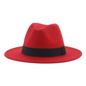 Sombrero Fedora de Ala Ancha con Logotipo Personalizado al por Mayor, Sombrero Panamá Vintage de Fieltro Sintético de Alta Calidad para Hombres y Mujeres, Unisex, para Fiestas y Actividades al Aire Libre - Product Image 4