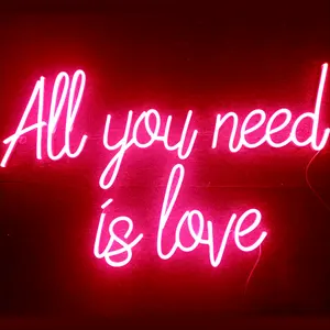 All You Need Is Love Wedding Neon Sign,Personalized Decorative Neon Lights Lighting Acrylic Led Flex Neon Lights