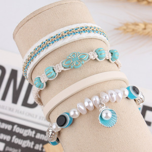 Custom Bracelet <b>Bangle</b> Glasses With Multiple Layers of Wearing Pure Hand-woven Bracelet Adjustable Wristband Wholesale Available - Product Image 5