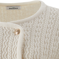 Cardigan en laine tricoté de haute qualité pour femme, coupe décontractée, boutonnage double, manches longues, idéal pour le bureau, collection automne