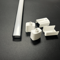 Bming nouveauté en plastique led éclairage tube polycarbonate tube couverture bi-couleur co-extrusion linéaire tube diffuseur