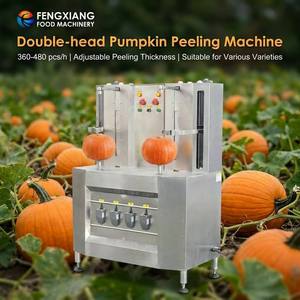 Machine à peler les citrouilles FENGXIANG, épaisseur réglable, équipement de pelage en acier inoxydable, éplucheur de peau de citrouille rond - Product Image 1