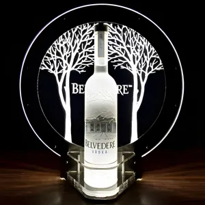 LED beleuchtete Wodka-Flasche Glorifiers Led Light Base Nightclub Bottle Presenter