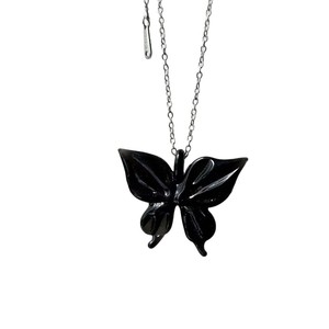Pendentif papillon en verre fait main, collier en verre, ornement, accessoires de vêtements chinois Han, pendentif DIY, cadeau, matériau importé, Sim - Product Image 5