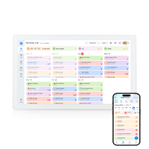 Fotocube Calendario Digital Inteligente Android de 21.5 Pulgadas, Sincronización con Google <span class=keywords><strong>ICloud</strong></span> y Outlook para Gestión Familiar - Product Image 1