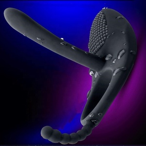 Silicona mejora bandas de ejercicio vibración pene anillo 100% resistente al agua segura pene anillos para hombres camiseta - Product Image 5