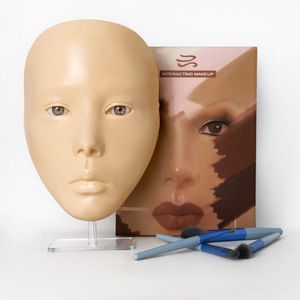 Tabla de Práctica Facial de Silicona 5D, Maniquí Biónico para Maquillaje, Máscara de Entrenamiento para Ojos y Cejas - Product Image 1