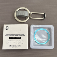 Support magnétique pour téléphone portable en silicone avec anneau de maintien en alliage de zinc, support de téléphone portable pour smartphone