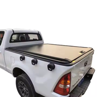 Couvercle de tonneau à rouleau étanche pour Toyota Hilux Revo Rocco Vigo Manuel Électrique en Aluminium Roll-Up Topper Roll N Lock