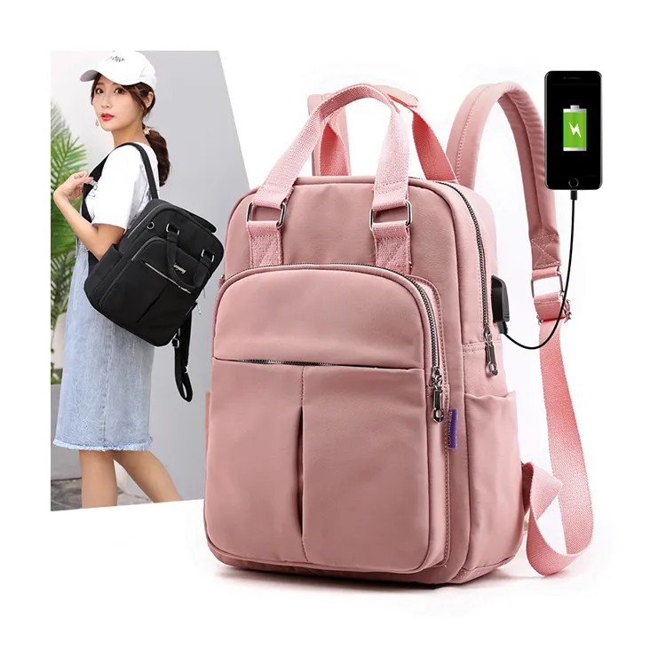 2023 New casual backpack ladies Laptop backpack computer bag large capacity waterproof travel backpack whit USB charging port