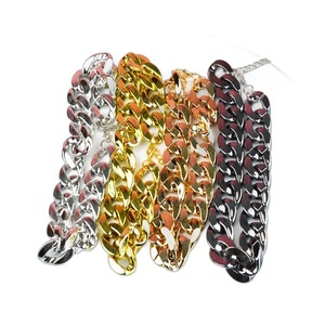 Collier en chaîne dorée pour animaux de compagnie, pour bouledogue français, chien de taille moyenne, accessoire de bijoux en plastique durable, utilisation quatre saisons - Product Image 4