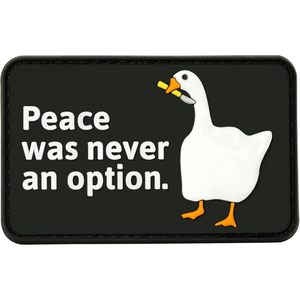 Patch drôle personnalisé en PVC en forme de canard, 3,24 x 2,4 pouces, rectangulaire, style dessin animé, pour sacs à dos tactiques - Product Image 1