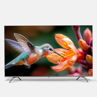 Téléviseur intelligent QLED 85 pouces OEM 4K Android Wi-Fi, boîtier noir, utilisation intérieure/extérieure