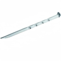56703 # Piquets de tente en acier ondulé en forme de U de 9 pouces pour l'extérieur, clous de fixation, argent, durables, toutes saisons