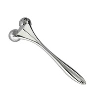 Rouleau de massage facial complet à double boule en métal, anti-gonflement, lifting du visage, instrument de beauté compact pour le voyage