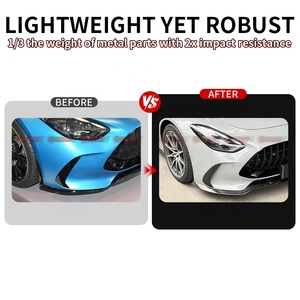 สำหรับ Mercedes AMG GT63 C192 ชุดแต่งกันชนคาร์บอนไฟเบอร์แท้แบบ Pre-Preg รุ่น BB Style พร้อมครีบกันชนหน้า-หลัง ขายส่ง - Product Image 2