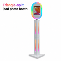 Photomaton triangulaire, photomaton pour iPad, photomaton selfie pour iPad, machine de photomaton pour la location lors d'événements