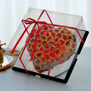 Nouveau cadeau de la Saint-Valentin Tanabata, rose symphonie, fleur immortelle, boîte cadeau miroir lumineux - Product Image 3