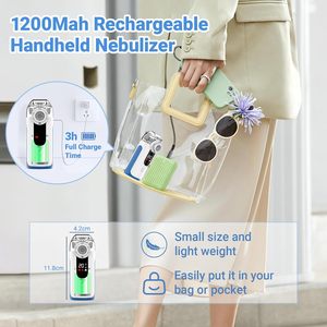 Nebulizadores Digitales Personalizados Gratuitos, <span class=keywords><strong>Nebulizador</strong></span> Eléctrico Portátil Recargable de Malla para Asma y Tos - Product Image 4