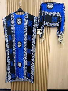 Abito Lungo da Donna <span class=keywords><strong>Africano</strong></span> con Maniche Corte, Collo a V, Stampa Tie-Dye, <span class=keywords><strong>Abbigliamento</strong></span> <span class=keywords><strong>Africano</strong></span> per Adulti, Modelli Kanga - Product Image 4