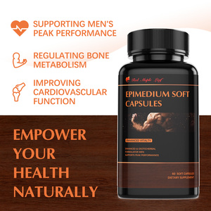Cápsulas Blandas de Epimedium Nutritivas, Icariin de Alta Actividad, Apoyo para la Energía y Vitalidad, Suplemento Nutritivo para los Riñones, Certificado GMP - Product Image 4