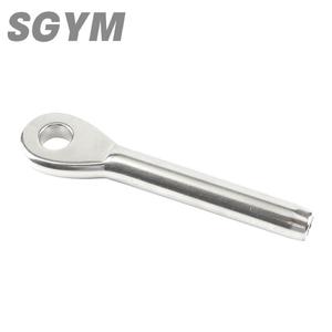 ステンレス鋼316マリングレードワイヤーロープスウェージアイターミナル1/8 3/8 4mm 6mmボート船ヨットカヌーカヤック用 - Product Image 3