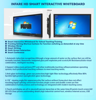 Écran tactile Smart Board interactif d'approvisionnement d'usine tout en un tableau blanc numérique avec interaction multi-écrans pour l'éducation
