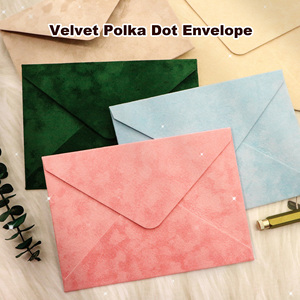 Enveloppes en velours de luxe pour invitations de mariage, invitations professionnelles, cartes d'<span class=keywords><strong>anniversaire</strong></span>, logo personnalisé, taille, couleur, impression dorée - Product Image 1