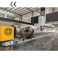 Máquina de corte CNC de 4 ejes con láser y engranajes para mármol, granito, piedra natural y madera