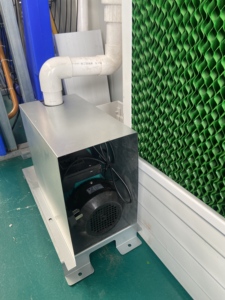 PVC-Rahmen rinne Außen zirkulation Wasser kühlung Verdunstung skühl kissen für die Gewächshaus geflügel zucht - Product Image 3