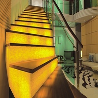 Panneau en faux albâtre jaune onyx rétroéclairé haute transparence Pierre artificielle de qualité supérieure pour plafond mural et dessus de toit