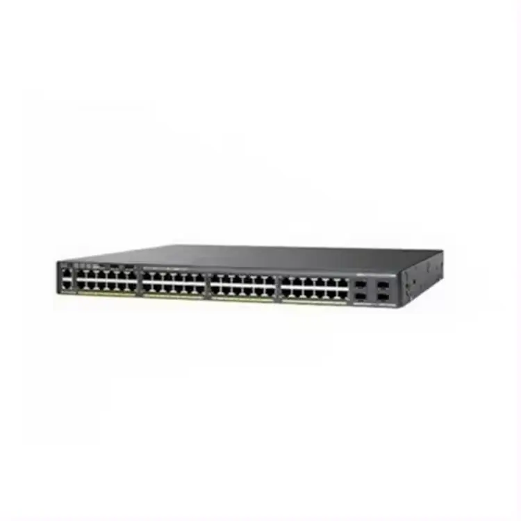 Baru asli lapisan 3 Stackable 48-port 10/100/1000Mbps Gigabit Ethernet Switch WS-C2960X-48FPD-L