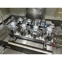 Mandrin hydraulique matriciel Premium à 4 stations HMC25 136 4, Précision de centrage de 0,02 mm, Mâchoires souples à changement rapide pour maintien d'outils CNC