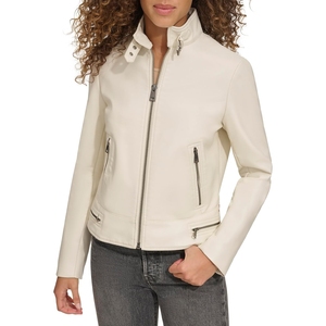Veste en cuir de serpent tricotée légère, imperméable, douce et confortable, style tendance, pour femme, collection 2026 - Product Image 4