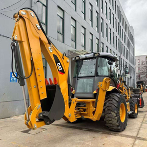 Retroexcavadora de ruedas Cat 420F de 7 toneladas usada, popular y en venta, con caja de cambios, motor y bomba - En perfecto estado de funcionamiento para video de referencia - Product Image 1