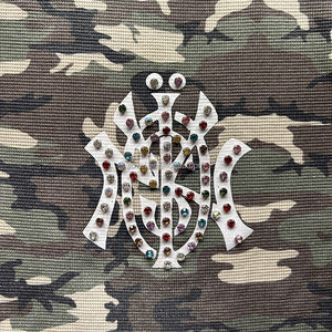 Designer <span class=keywords><strong>Camo</strong></span> Rhinestone tricoté coton gaufré <span class=keywords><strong>T-shirt</strong></span> pour hommes à manches longues Boxy recadrée Streetwear Tee Pour Hombre <span class=keywords><strong>T-shirt</strong></span> - Product Image 2