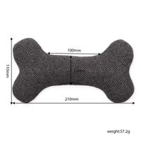 Jouet en peluche créatif en forme d'os - Bâtonnets à mâcher souples et couineurs pour chiots en dentition et jeu interactif