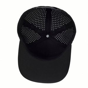 Casquettes de camionneur personnalisées en gros avec corde, casquettes perforées au laser de haute qualité, casquettes de golf 5 panneaux avec corde - Product Image 4