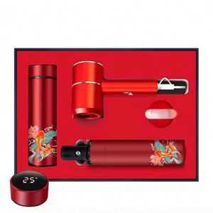 Juego de Regalo Vintage Personalizado con Logotipo de Fábrica China, Taza Térmica, Secador de Pelo y Paraguas en Caja, Regalos Personales - Product Image 4