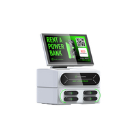 Distributeur automatique de batteries externes empilables à 4 emplacements avec écran LED et sortie 60W pour téléphones portables - Station de location