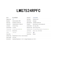 Écran LCD industriel de haute qualité LMG7524RPFC de 4,7 pouces pour panneau de commande, entièrement testé