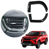 Accessoires de décoration intérieure de voiture : Cache de protection pour grille de ventilation latérale avant pour TOYOTA Fortuner 2016+
