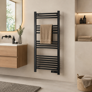 Radiador Eléctrico de Toallas Calentado por Aluminio de 18 Barras, Tubo Delgado Redondo, Montado en Pared, para Hotel y Baño Familiar, IP24, <span class=keywords><strong>Precio</strong></span> de Fábrica - Product Image 2