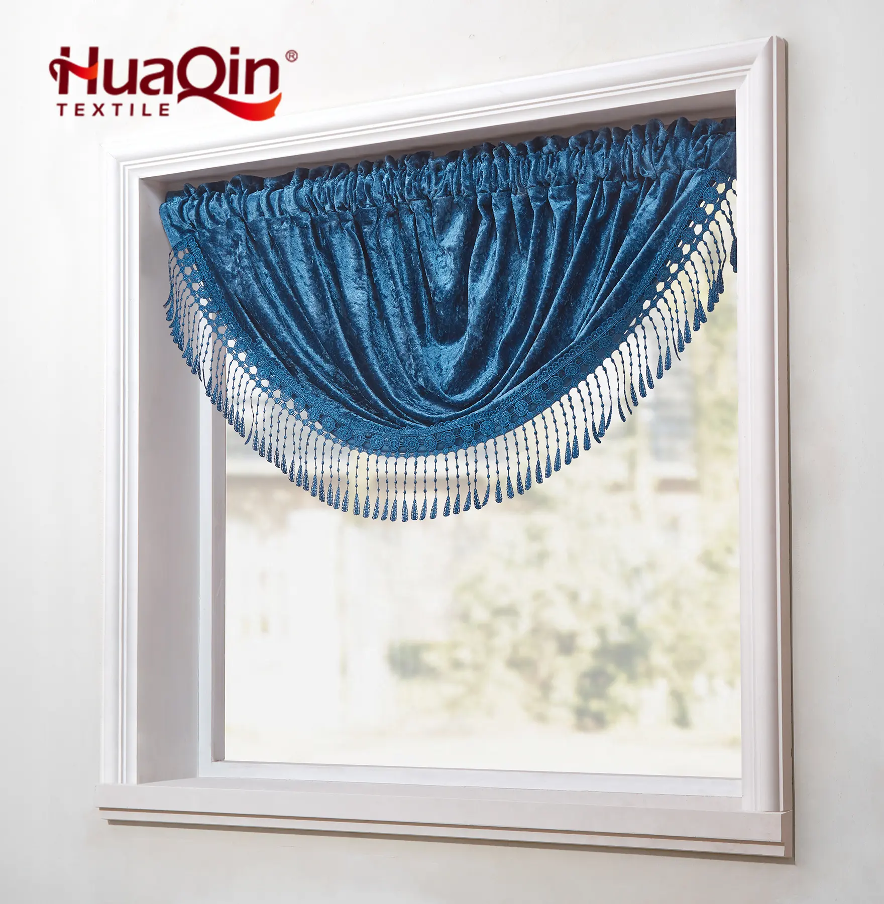 Hot luxury Curtains Valance Curtains for Living Room Bedroom Marriage Room Bay Window