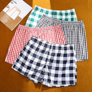 FF3622 pantaloncini in <span class=keywords><strong>pigiama</strong></span> larghi classici a quadri comodi indumenti da notte intimo mutande Plus Size Plaid boxer da <span class=keywords><strong>uomo</strong></span> Shorts - Product Image 1