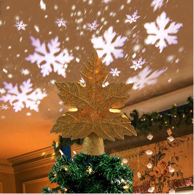 The tree top star projection lamp dome light projection lamp LED Christmas tree leaves with Christmas tree