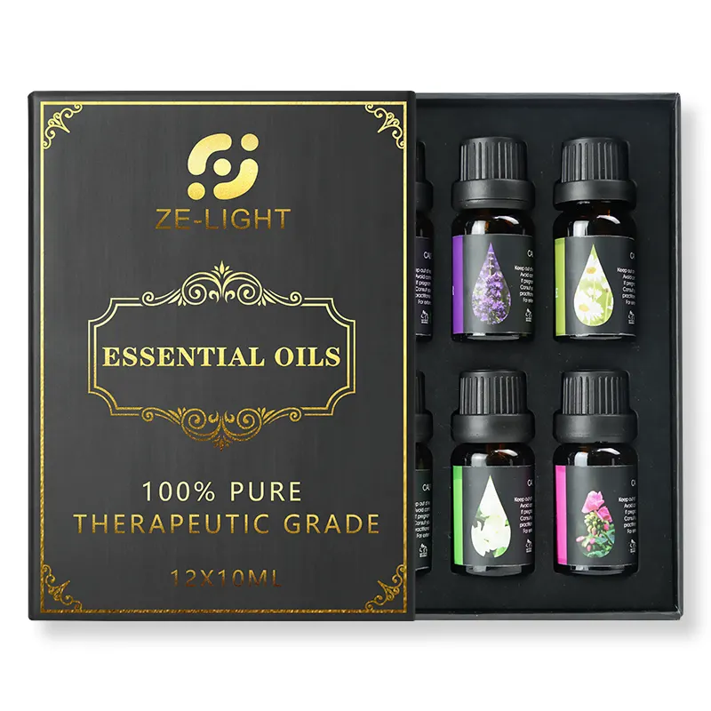 100% natural organic Essential Oils 6 Premium Grade Fragrance massage essential oil sets