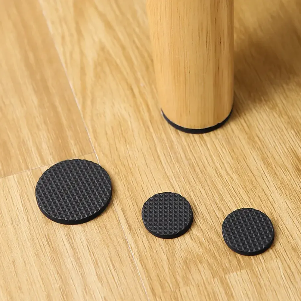 Almohadilla de silicona antideslizante plana negra redonda base personalizada troquelada almohadilla de espuma de silicona almohadilla de pies de silicona para electrodomésticos