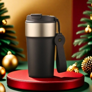 500ml Stainless Steel Tumbler with Handle Office Coffee <b>Cup</b> Eco-Friendly Reusable Business Gift - Product Image 1