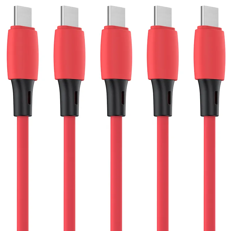 פלאש מכירות USB כבל צבעוני OEM 2m רך גומי מהיר טעינת כבל עבור iphone apple